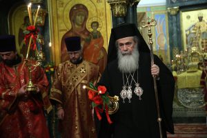В день Святой Екатерины состоялась встреча с Патриархом Иерусалима